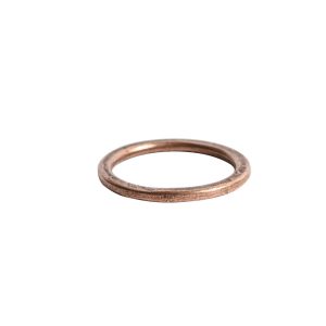 Hoop Flat Small Circle 24mm DiameterAntique Copper