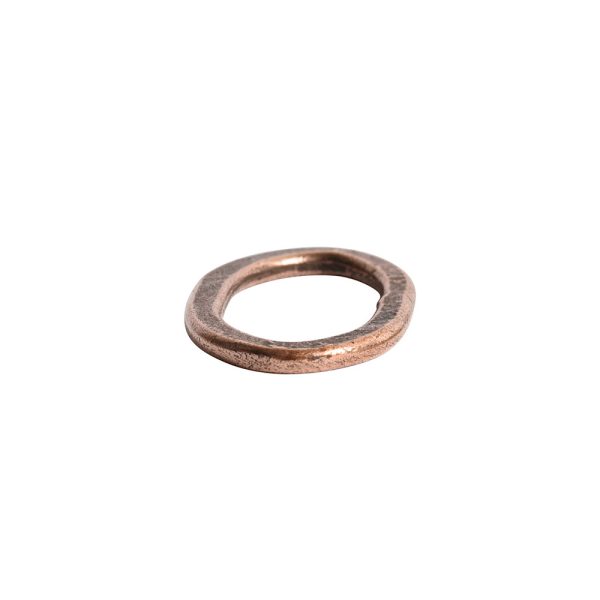 Hoop Flat Small Oval 24x15mm DiameterAntique Copper