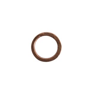 Hoop Hammered 18mm Circle<br>Antique Copper