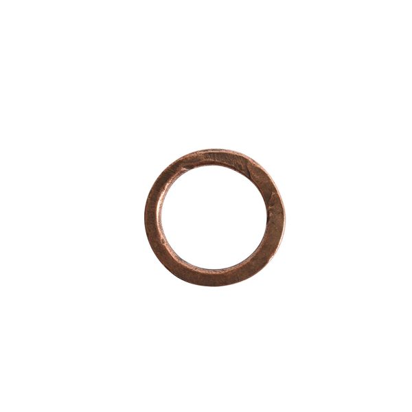 Hoop Hammered 18mm CircleAntique Copper