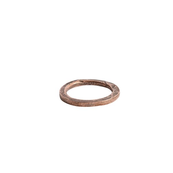 Hoop Hammered 18mm CircleAntique Copper
