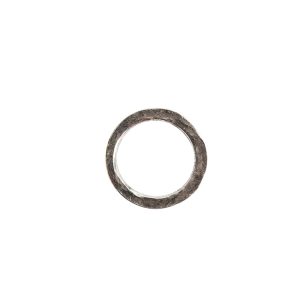 Hoop Hammered 18mm CircleAntique Silver