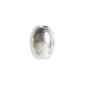 Metal Bead Mini Tube<br>Sterling Silver Plate
