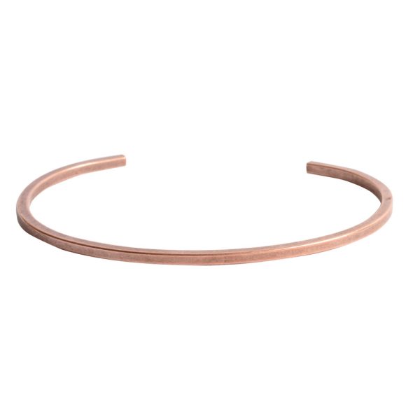 Cuff Bracelet Square FlatAntique Copper