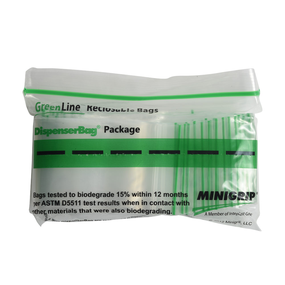 MiniGrip GreenLine 2x3 Plastic Zip Bags