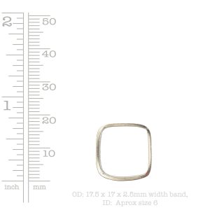 Ring Square size 6<br>Antique Gold