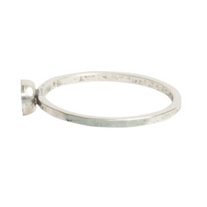 Ring Hammered Thin Bitsy Circle Size 8<br>Antique Silver