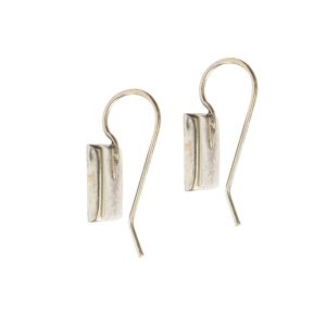 Earrng Wire 10mm Square<br>Antique Silver NF