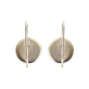 Earring Wire 12mm CircleAntique Silver NF
