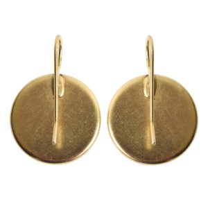 Earring Wire 18mm Circle<br>Antique Gold NF