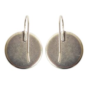 Earring Wire 18mm Circle<br>Antique Silver NF