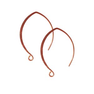 Ear Wire V-Style 33mmAntique Copper