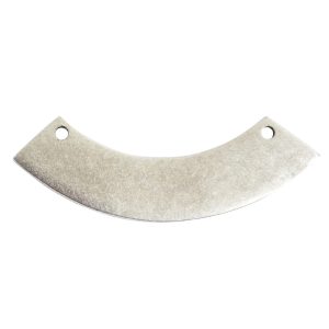 Flat Tag Grande Curved Rectangle<br>Antique Silver