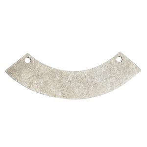Flat Tag Grande Curved Rectangle<br>Antique Silver