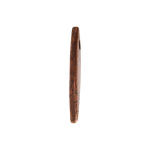 Flat Tag Mini Navette Single Hole<br>Antique Copper