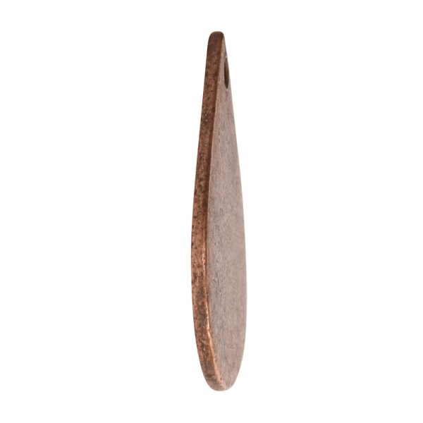 Flat Tag Small Drop Single HoleAntique Copper