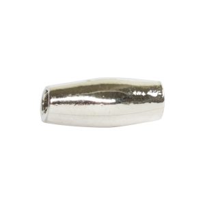 Metal Bead Double Cone 11x4mm<br>Sterling Silver Plate