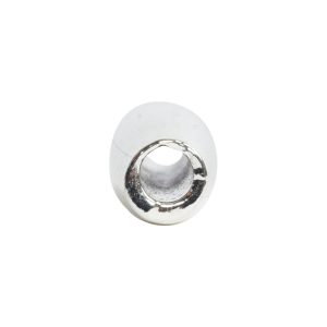 Metal Bead Double Cone 11x4mm<br>Sterling Silver Plate