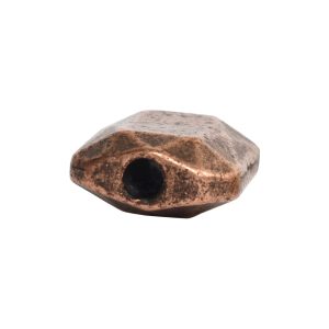 Metal Bead Faceted Rectangle 13x9mm<br>Antique Copper