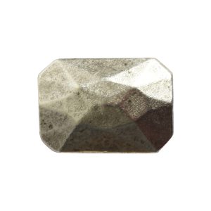 Metal Bead Faceted Rectangle 13x9mm<br>Antique Silver