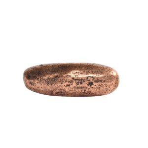 Metal Bead Organic Tube Horizontal 17mmAntique Copper