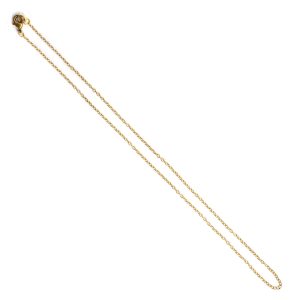 Necklace Delicate Link Cable Chain 18 InchAntique Gold