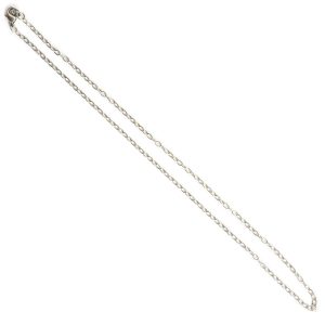 Necklace Fine Textured Cable Chain 18 InchAntique Silver