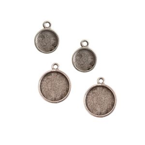 Buy & Try Findings Itsy & Mini Link Single Loop Circle Combo PackAntique Silver