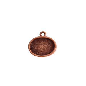 Mini Link Single Loop Oval HorizontalAntique Copper