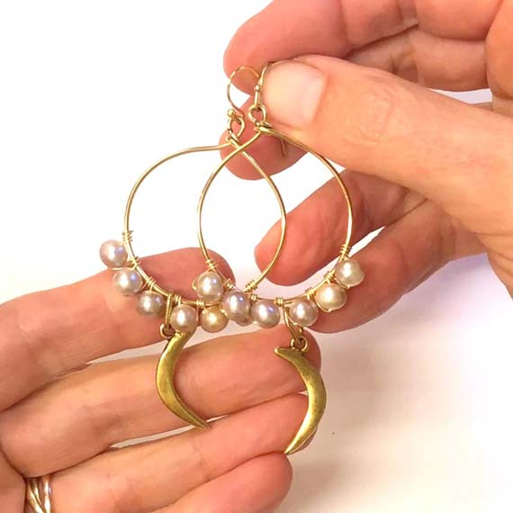 Pearl & Beads Earrings (Step by Step & Video)