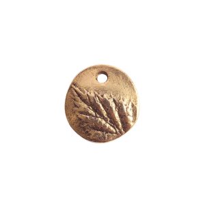 Charm Small Berry Leaf<br>Antique Gold