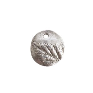 Charm Small Berry LeafAntique Silver