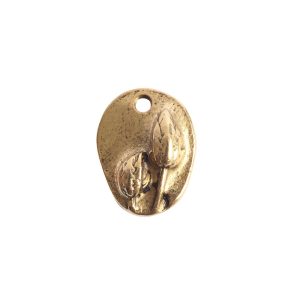 Charm Small Prairie Pod<br>Antique Gold