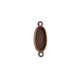 Itsy Link Double Loop OvalAntique Copper