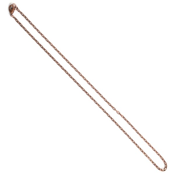 Necklace Small Fine Cable Chain 18 InchAntique Copper