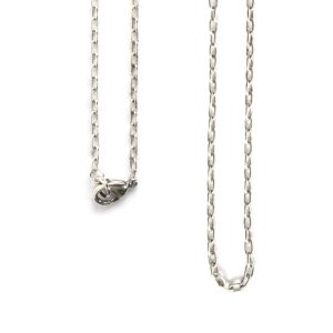 Necklace Small Fine Cable Chain 18 InchAntique Silver