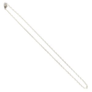 Necklace Small Fine Cable Chain 18 Inch<br>Sterling Silver Plate