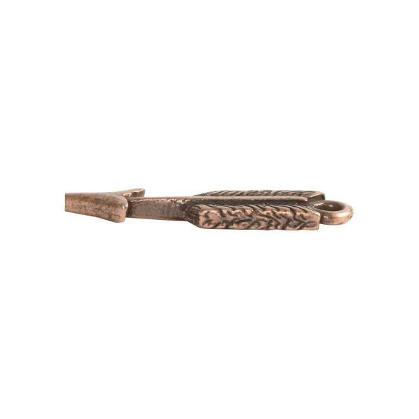 Charm Mini Feather ArrowAntique Copper