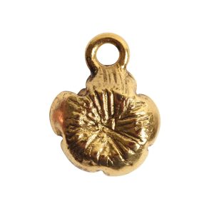 Charm Mini Flower Petal Antique Gold