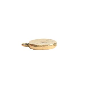 Charm Small Hammered Circle<br>Antique Gold