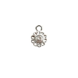 Tiny Bezel Aster Single LoopSterling Silver Plate