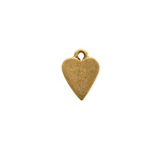 Charm Mini Heart TagAntique Gold