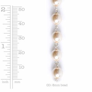 Glass Pearl Bead Chain