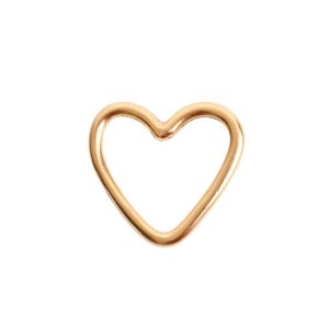 Hoop Small HeartAntqiue Gold