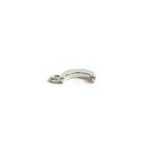Charm Mini Crescent MoonSterling Silver Plate 1