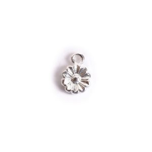 Charm Itsy Flower Aster<br>Sterling Silver Plate