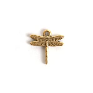 Charm Small DragonflyAntique Gold