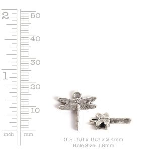 Charm Small Dragonfly<br>Antique Gold