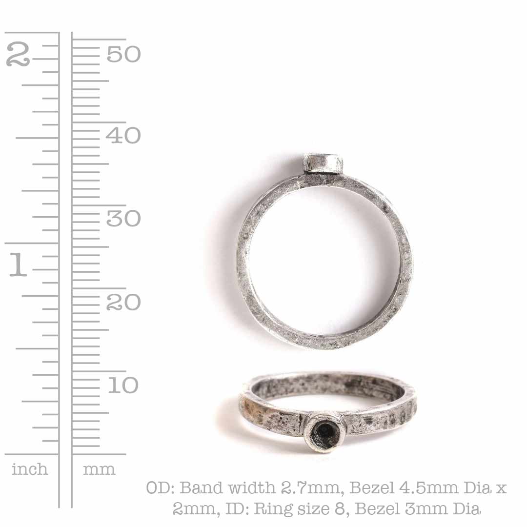 Sterling Silver Ring 2.5mm Wide Band Plan 925 Stamp Anti Tarnish Size 8  Unisex | Sterling silver rings, Contemporary fine jewelry, Silver rings