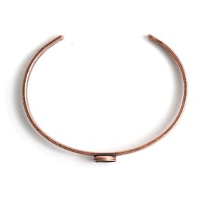 Cuff Bracelet 8mm Circle<br>Antique Copper